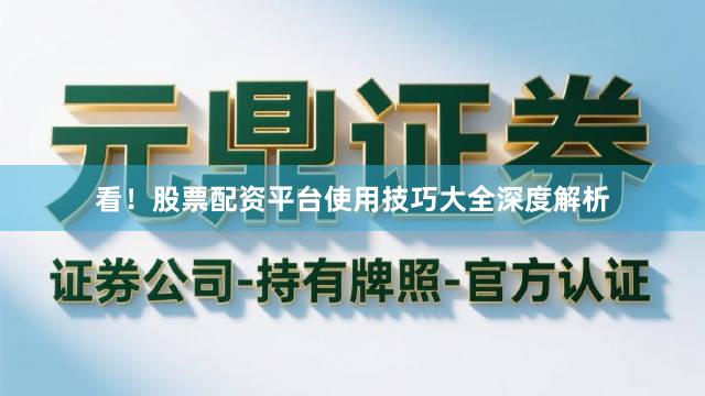 看！股票配资平台使用技巧大全深度解析