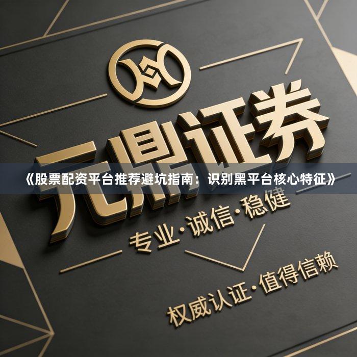 《股票配资平台推荐避坑指南：识别黑平台核心特征》