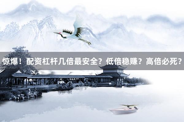 惊爆！配资杠杆几倍最安全？低倍稳赚？高倍必死？